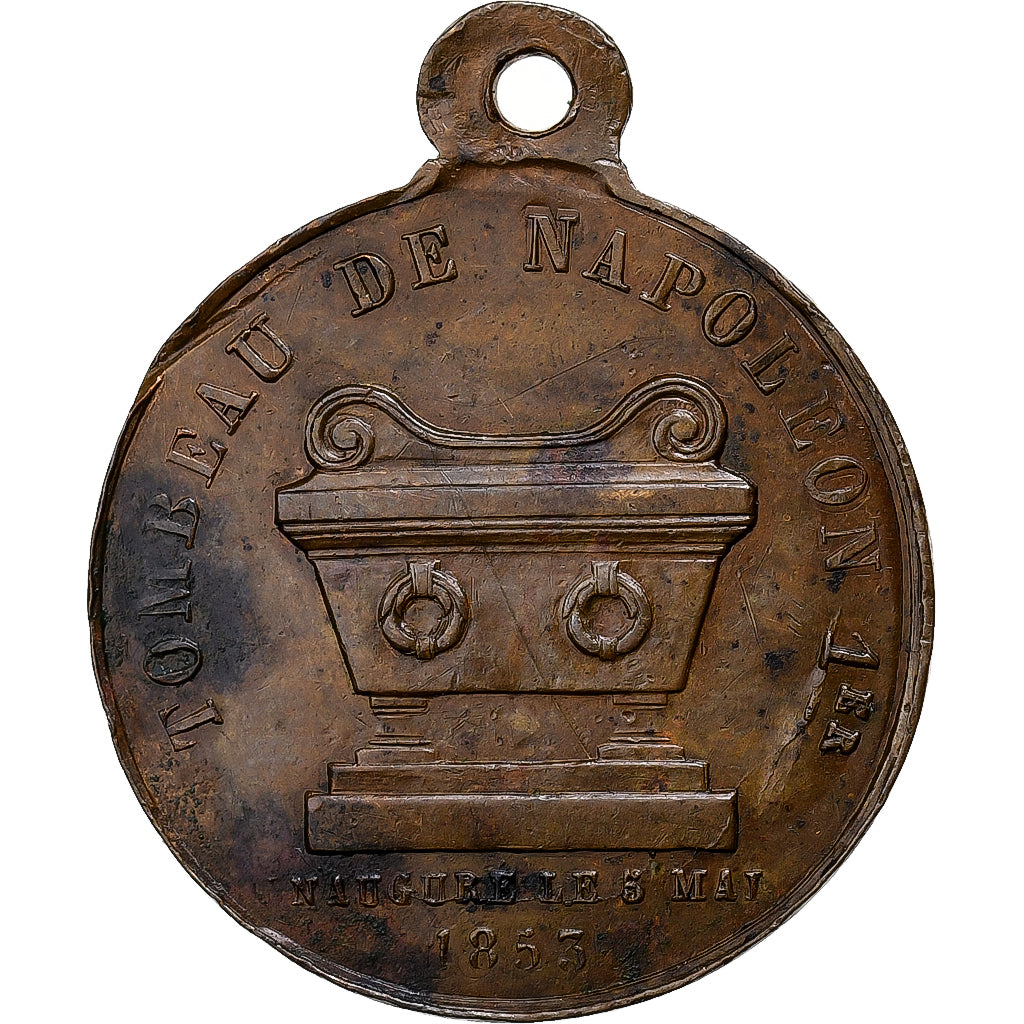 Frankreich, Medaille, Inauguration du Tombeau de Napoléon Ier, 1853, Kupfer, SS