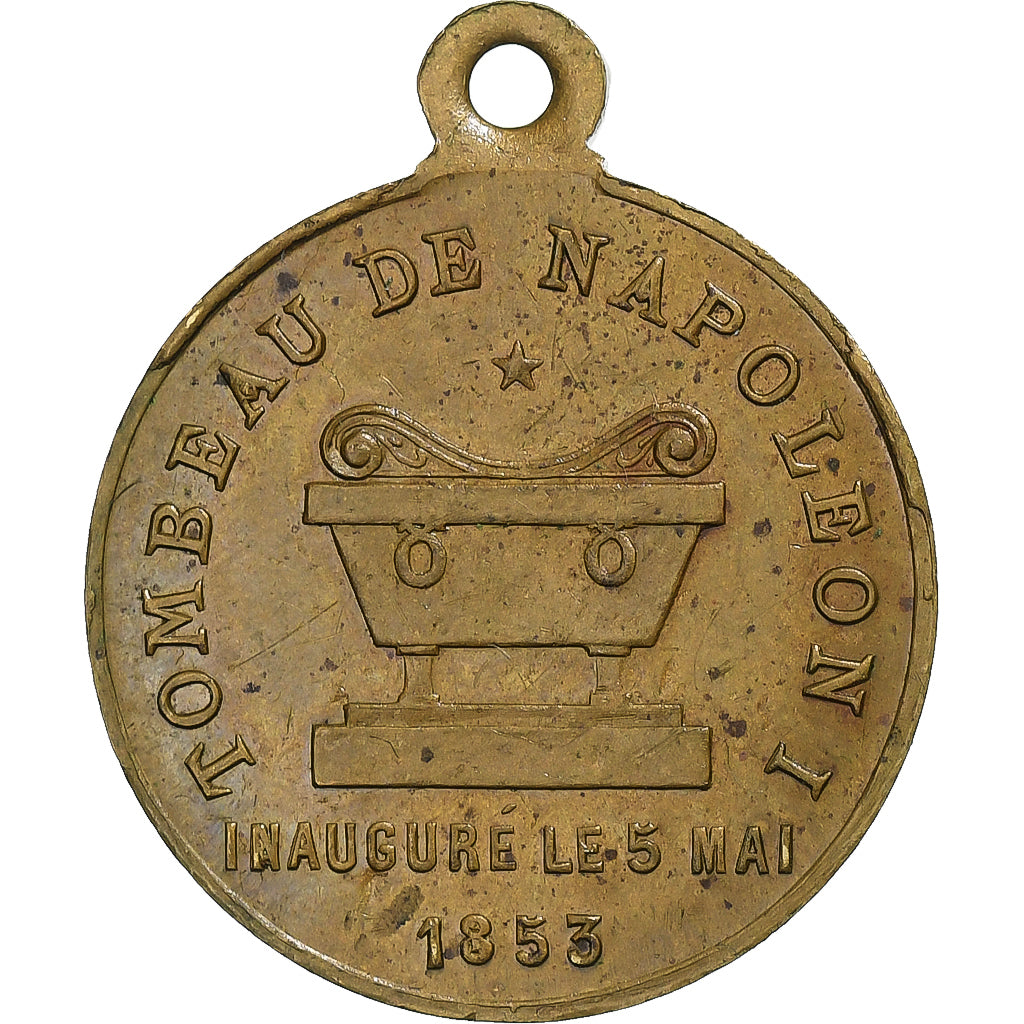 France, Medal, Inauguration du Tombeau de Napoléon Ier, 1853, Brass, AU(50-53)