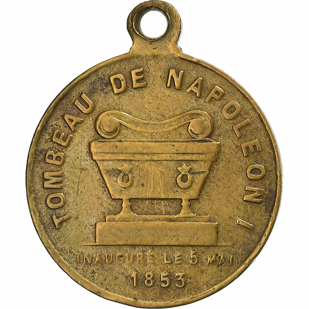 Frankreich, Medaille, Inauguration du Tombeau de Napoléon Ier, 1853, Kupfer, SS