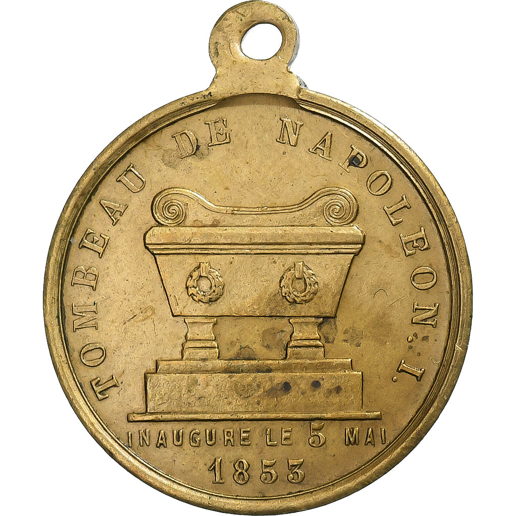 France, Medal, Inauguration du Tombeau de Napoléon Ier, 1853, Brass