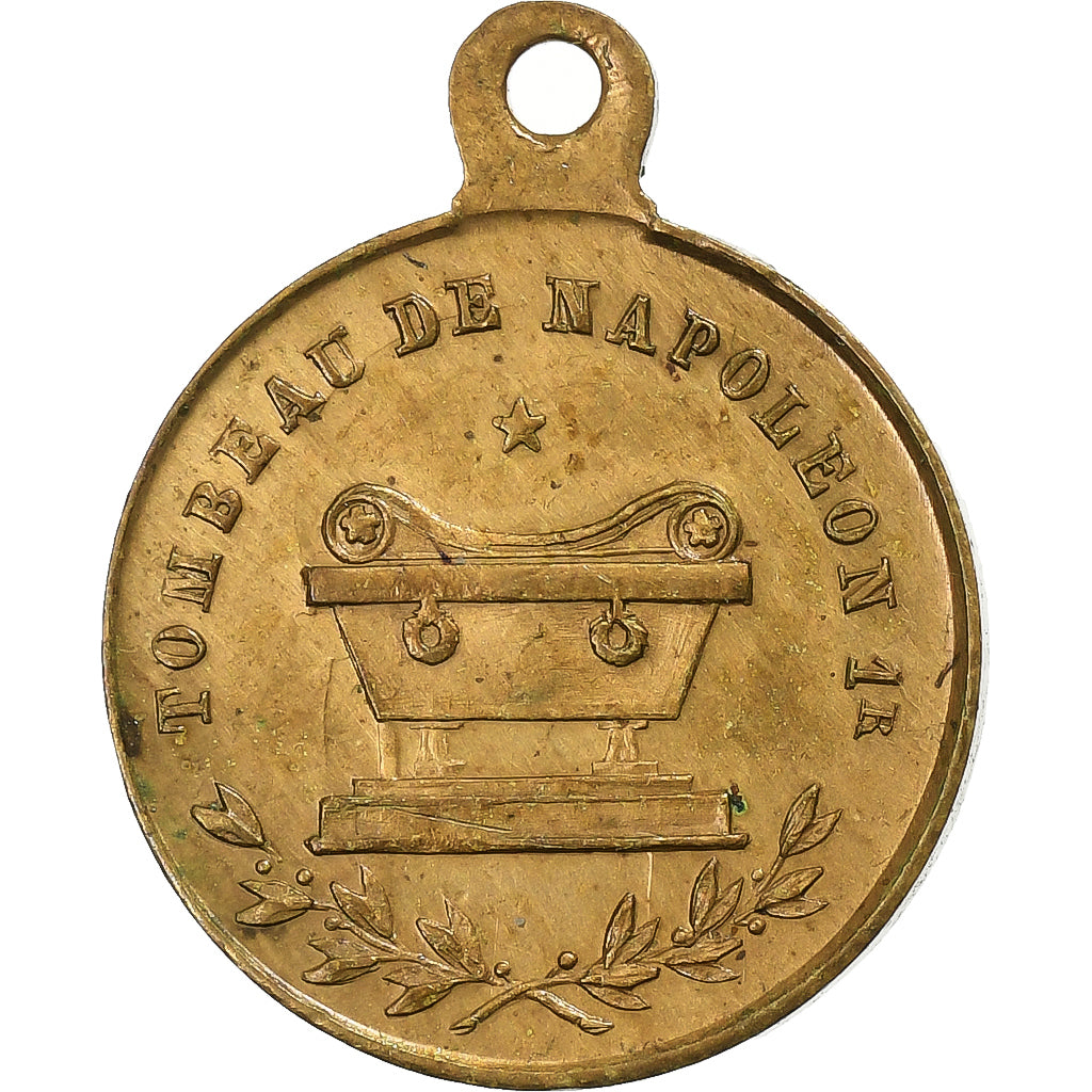 France, Medal, Inauguration du Tombeau de Napoléon Ier, 1853, Brass, AU(50-53)