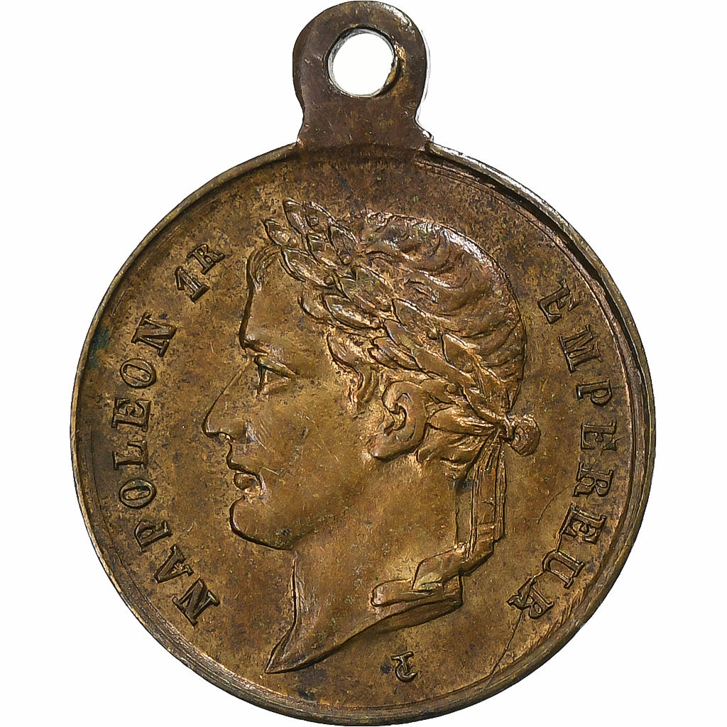 Frankrijk, Medaille, Inauguration du Tombeau de Napoléon Ier, 1853, Tin, ZF+