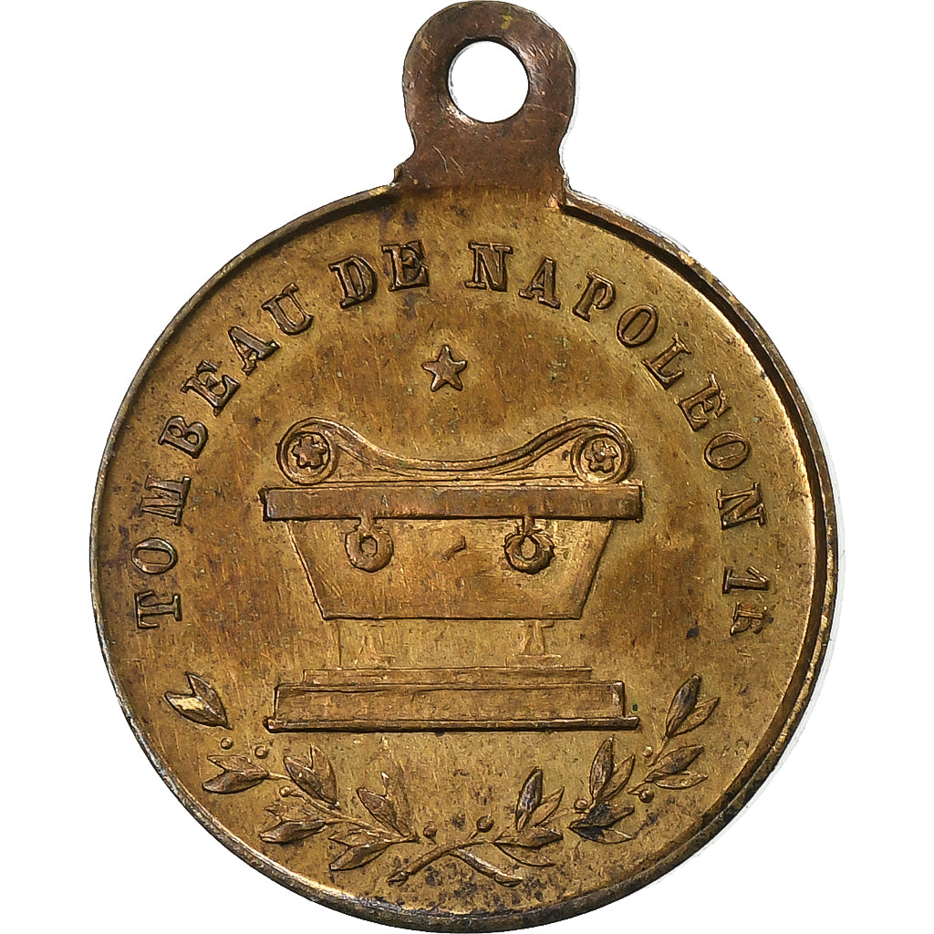 Frankrijk, Medaille, Inauguration du Tombeau de Napoléon Ier, 1853, Tin, ZF+