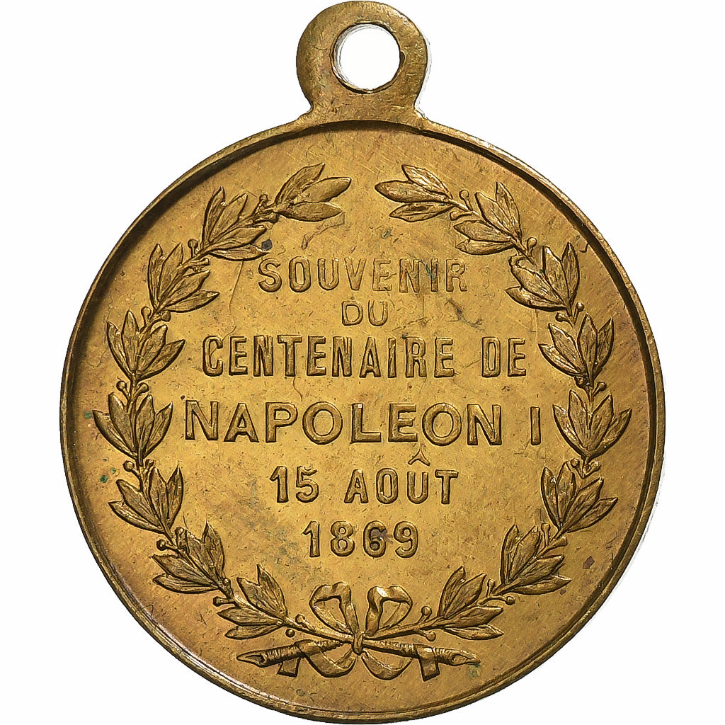 Francia, ficha, Souvenir du Centenaire de Napoléon Ier, 1869, Ottone, Souvenir