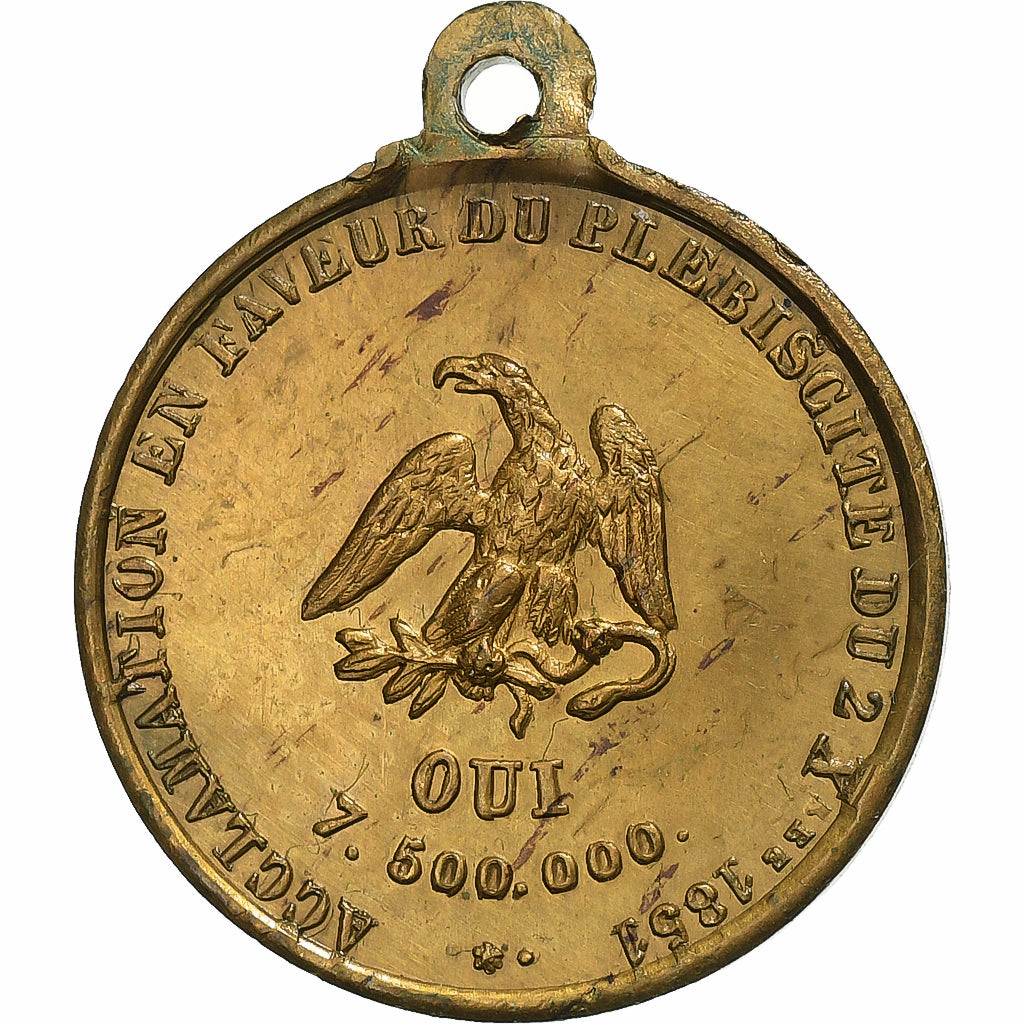 Francia, medaglia, Louis Napoléon Bonaparte, Acclamation en Faveur du