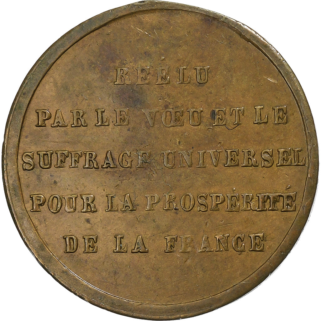 Frankreich, betaalpenning, Réélection de Louis Napoléon Bonaparte, 1851
