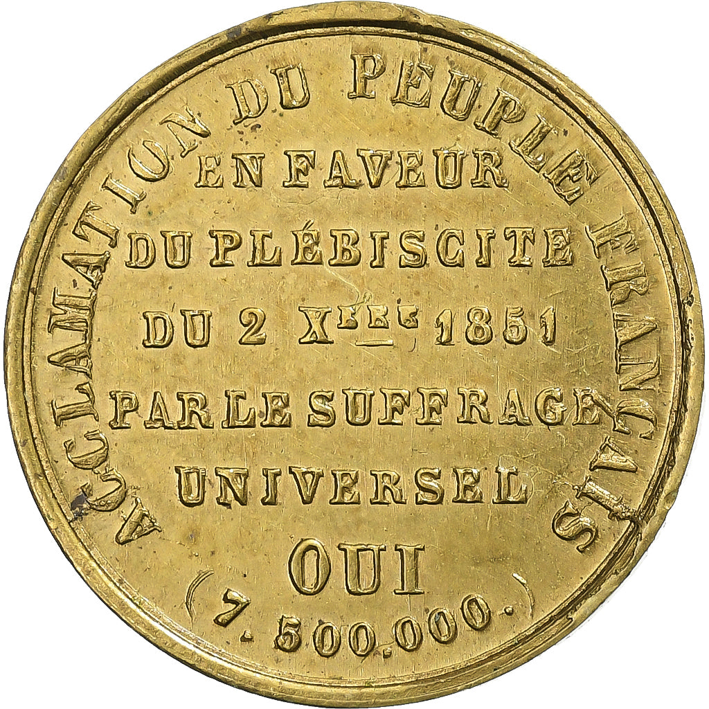 Frankrijk, Medaille, Louis Napoléon Bonaparte, Acclamation en Faveur du