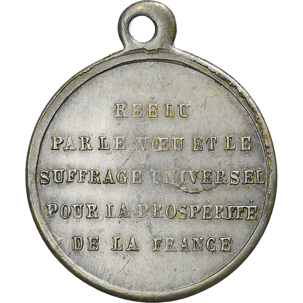 Frankreich, betaalpenning, Réélection de Louis Napoléon Bonaparte, 1851