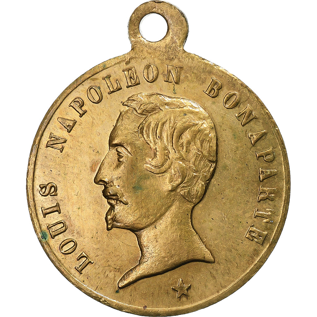 France, Jeton, Réélection de Louis Napoléon Bonaparte, 1851, Laiton, SUP