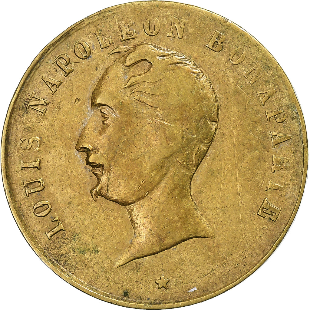 France, Jeton, Réélection de Louis Napoléon Bonaparte, 1851, Laiton, TTB+