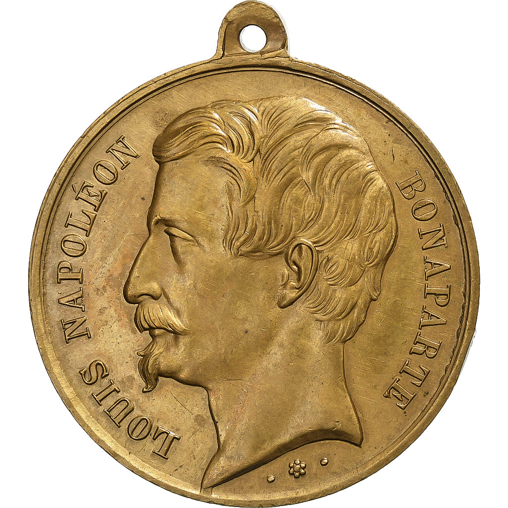 France, Token, Voyage de louis-Napoléon Bonaparte dans le Midi, 1852, Brass