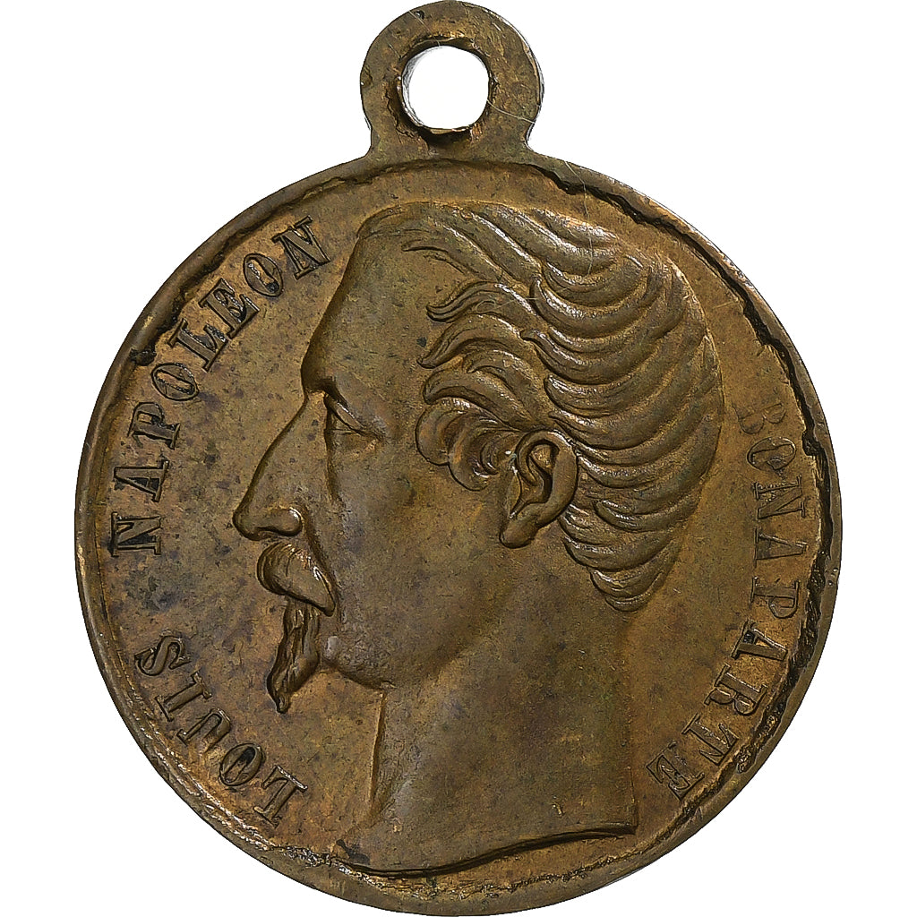 Frankreich, betaalpenning, Entrée de Louis Napoléon Bonaparte à Paris, 1852