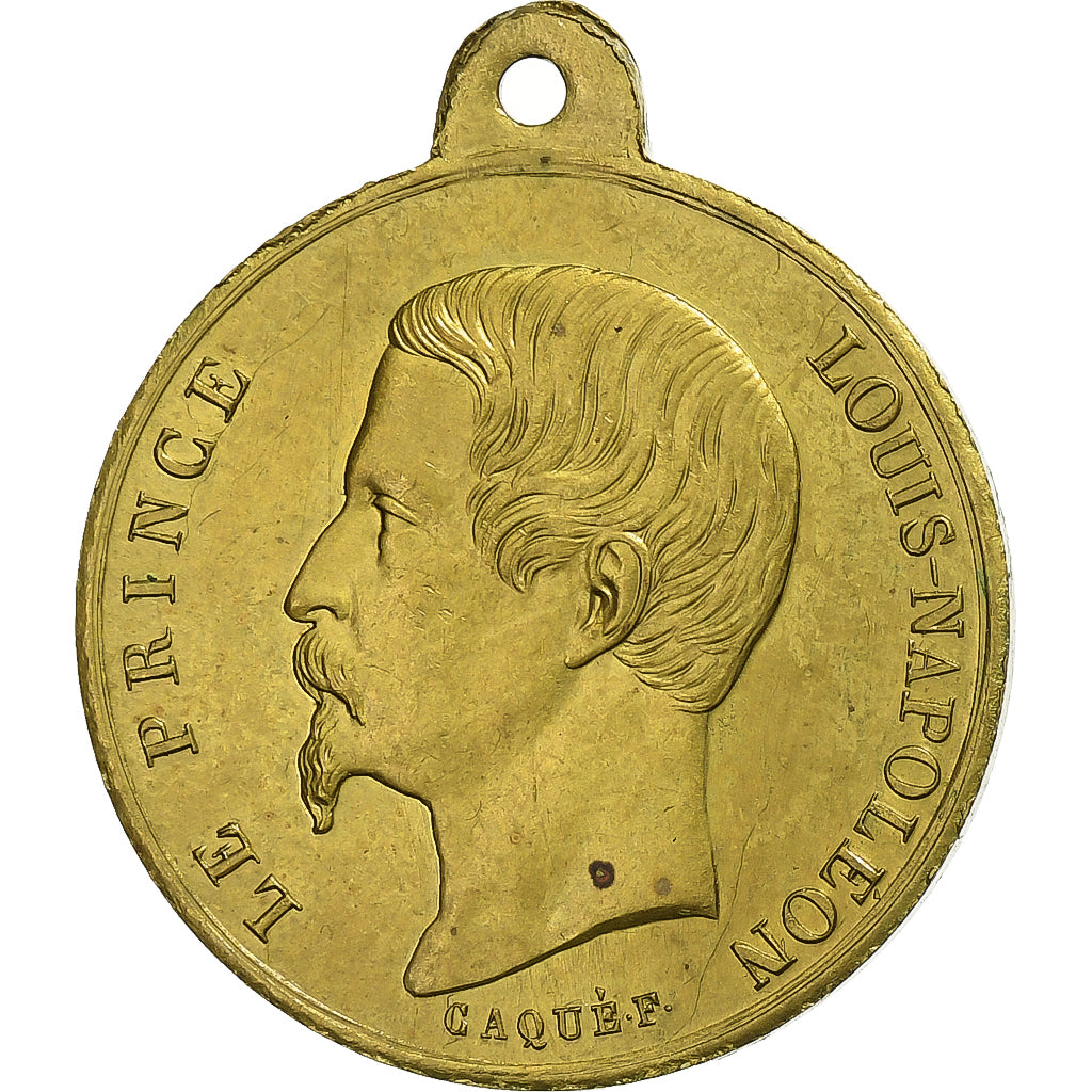 France, Medal, Voyage du Midi, Retour de son Altesse Impériale, 1852, Brass