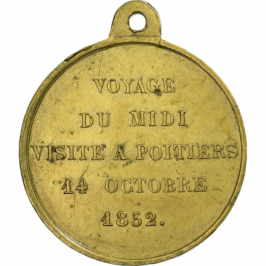 Francia, medaglia, Louis Napoléon Bonaparte, Voyage du Midi, Visite à