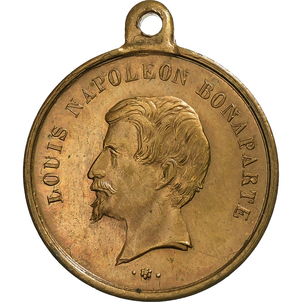 Frankrijk, Medaille, La ville de Paris à Louis-Napoléon empereur, Tin, PR