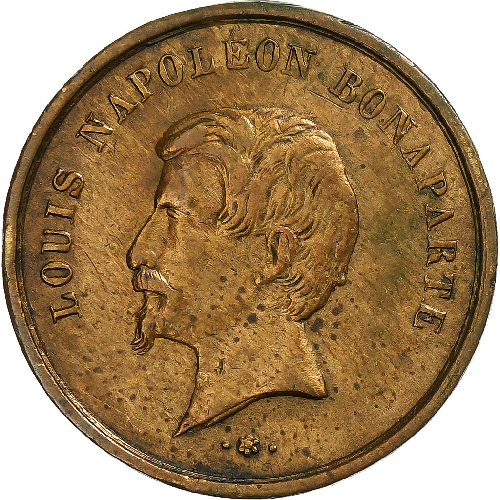 Frankrijk, Medaille, La ville de Paris à Louis-Napoléon empereur, Tin, ZF