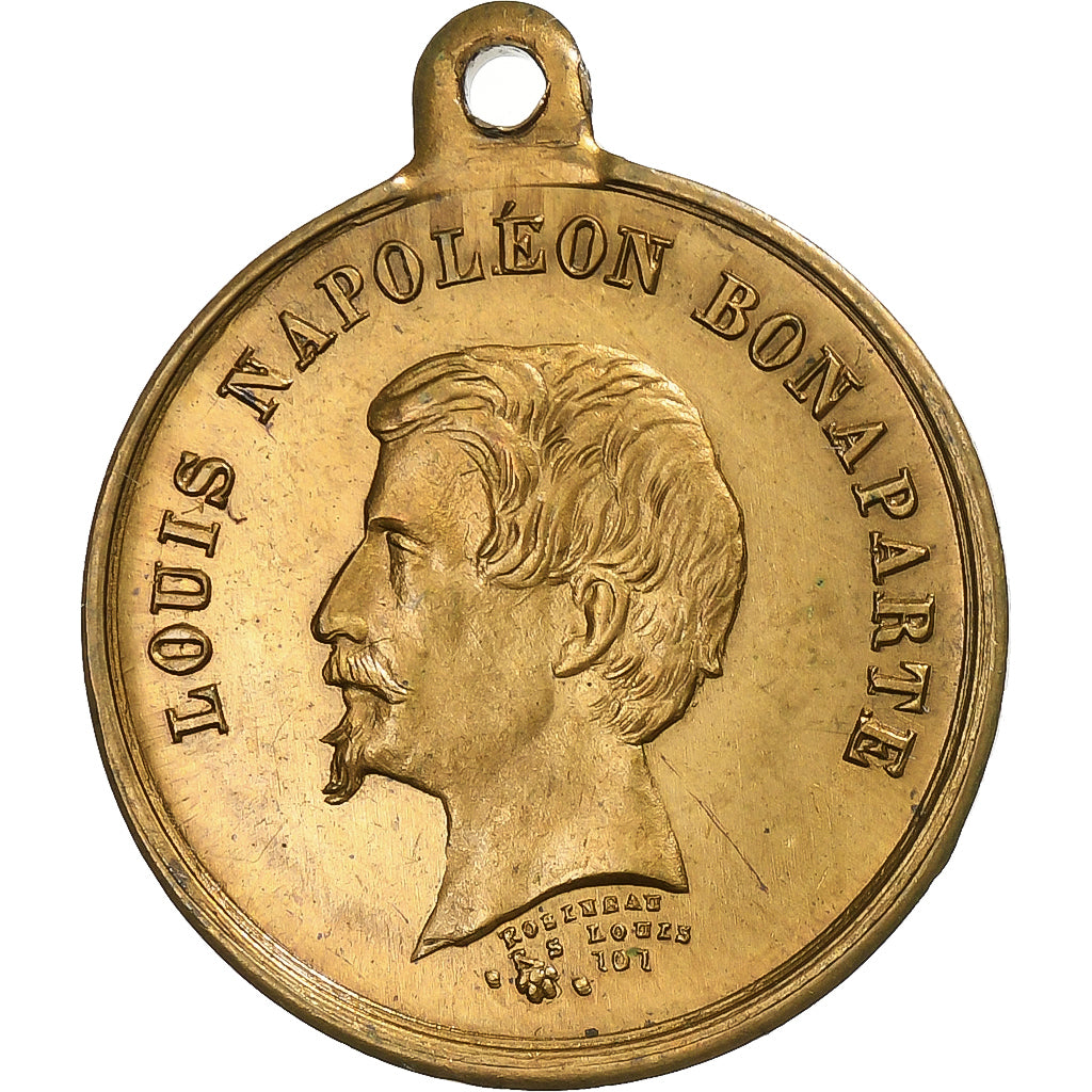 Frankrijk, Medaille, La ville de Paris à Louis-Napoléon empereur, Tin