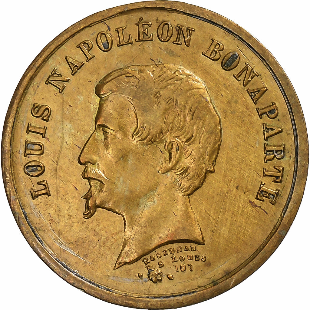 Frankrijk, Medaille, La ville de Paris à Louis-Napoléon empereur, Tin