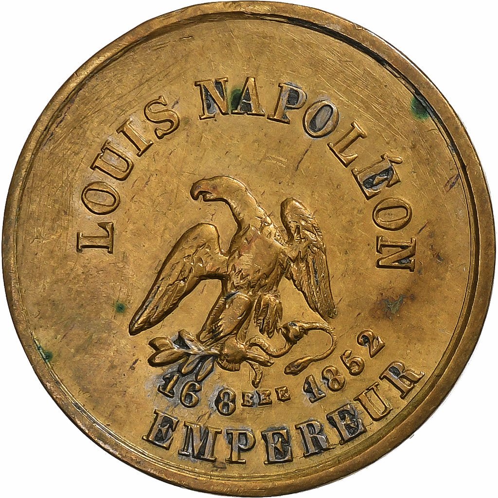 Frankrijk, Medaille, La ville de Paris à Louis-Napoléon empereur, Tin