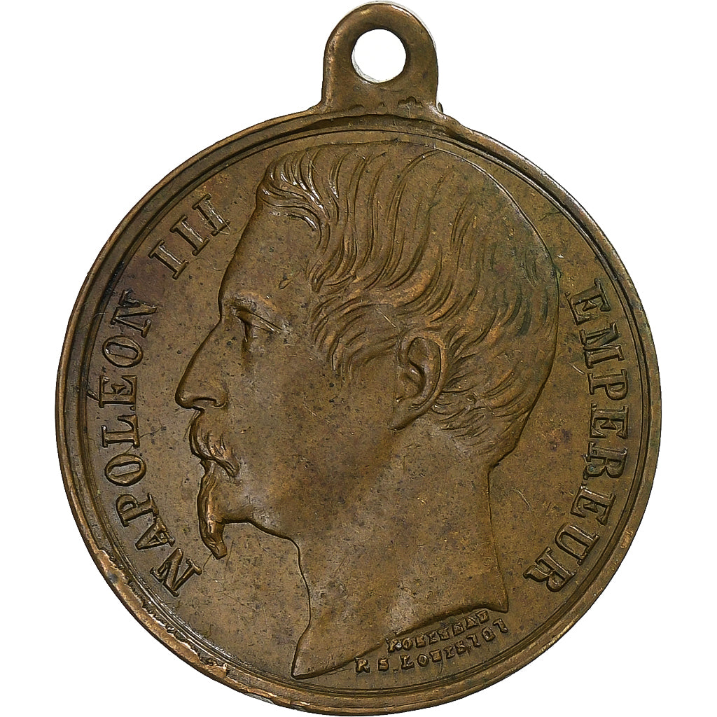 Frankrijk, Medaille, La ville de Paris à Louis-Napoléon empereur, Tin