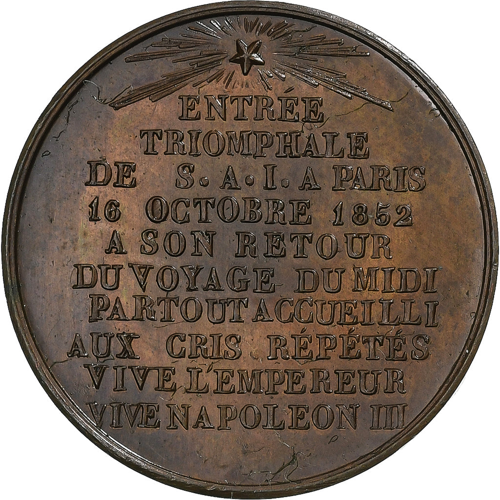 Frankrijk, Medaille, Le Retour de l'Empereur à Paris, Koper, Montagny, PR