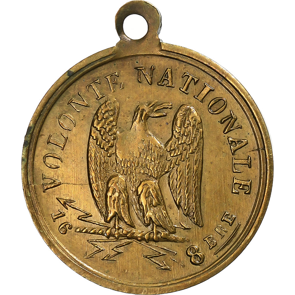 Frankrijk, Medaille, Napoléon III, Election et proclamation de l'Empire, 1852