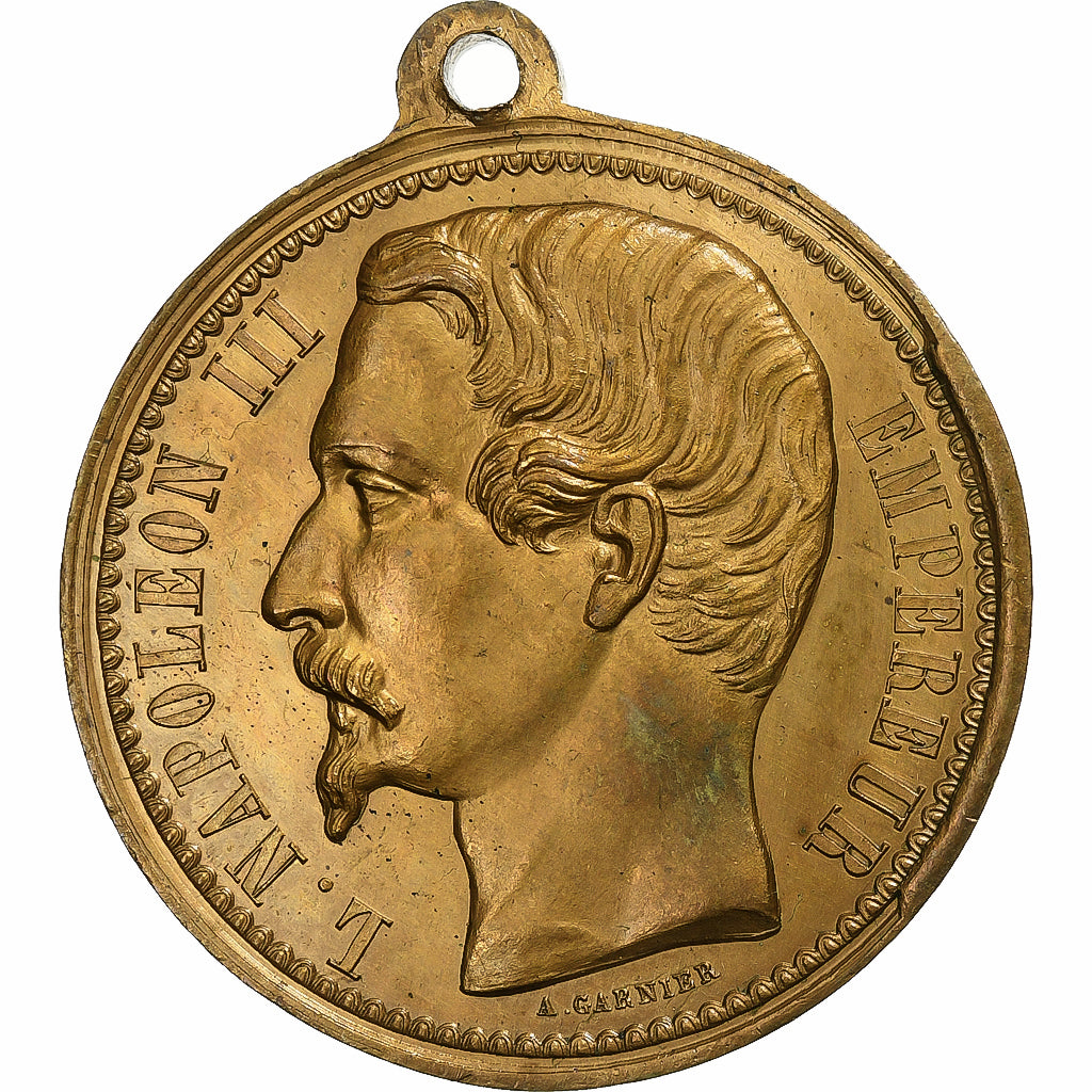 Frankreich, Medaille, Napoléon III, Elu Empereur, 1852, Messing, Garnier, VZ