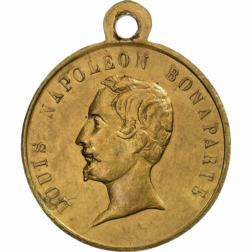 France, Medal, Souvenir Historique du 10 Mai, 1852, Brass, AU(55-58)