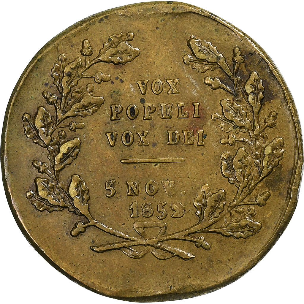 Frankreich, Medaille, Proclamation de Louis-Napoléon Bonaparte, 1852, Messing