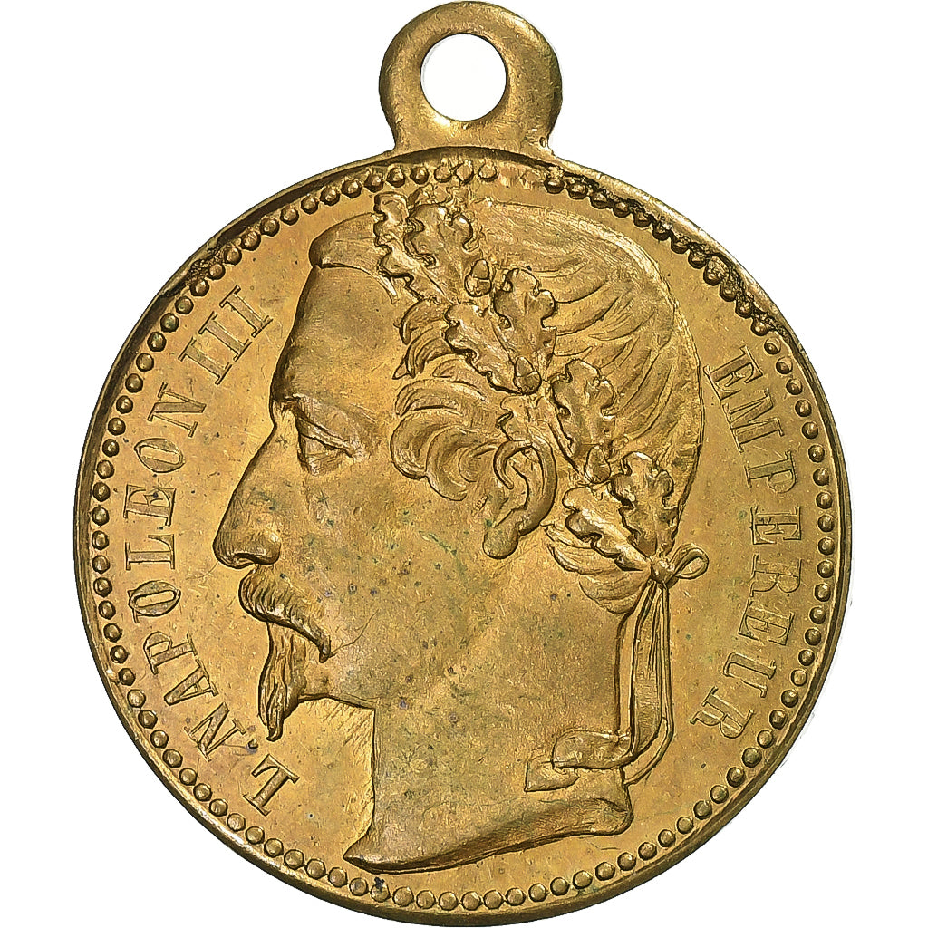 Frankreich, Medaille, Proclamation de Louis-Napoléon Bonaparte, 1852, Messing