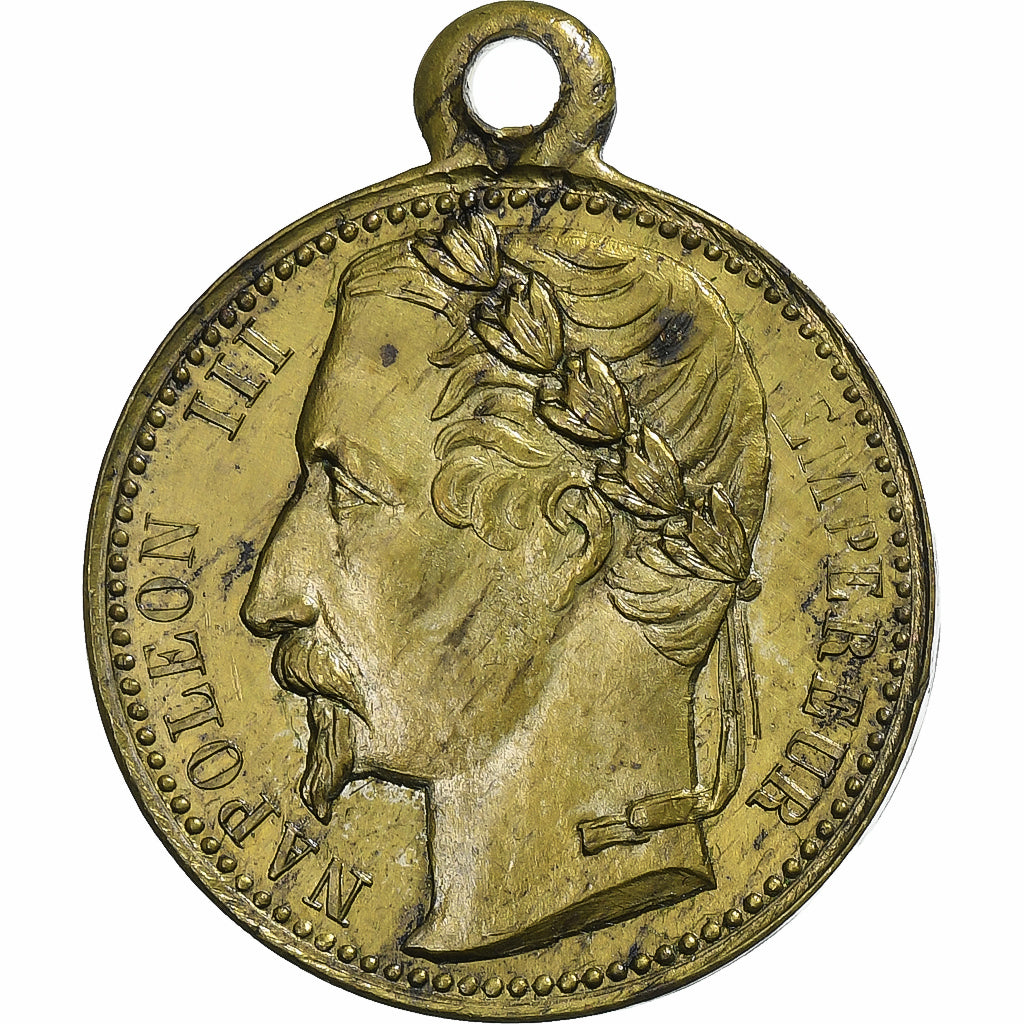 Frankreich, Medaille, Proclamation de Louis-Napoléon Bonaparte, 1852, Messing