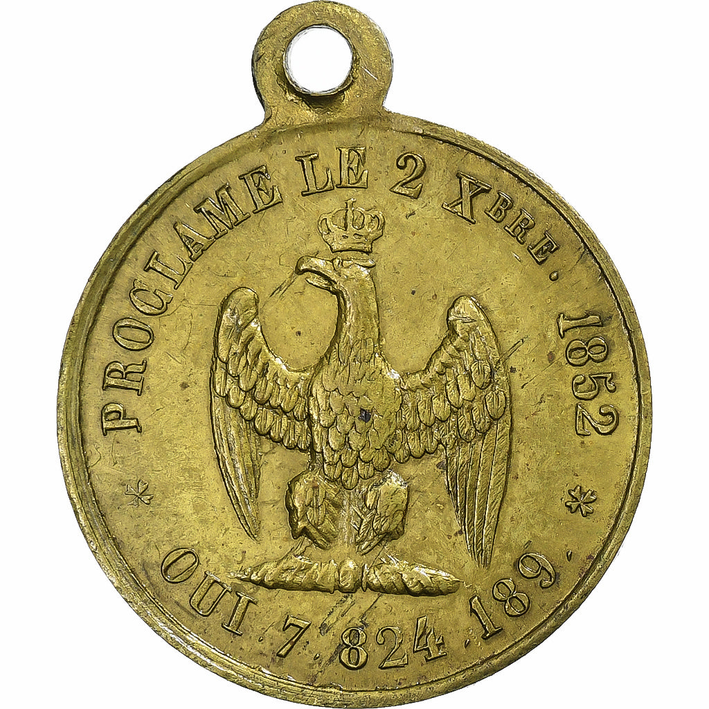 Francia, medaglia, Proclamation de Louis-Napoléon Bonaparte, 1852, Ottone, BB+