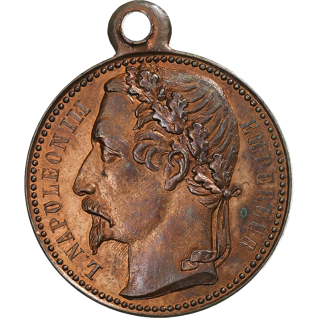 Frankrijk, Medaille, Proclamation de Louis-Napoléon Bonaparte, 1852, Koper, ZF+