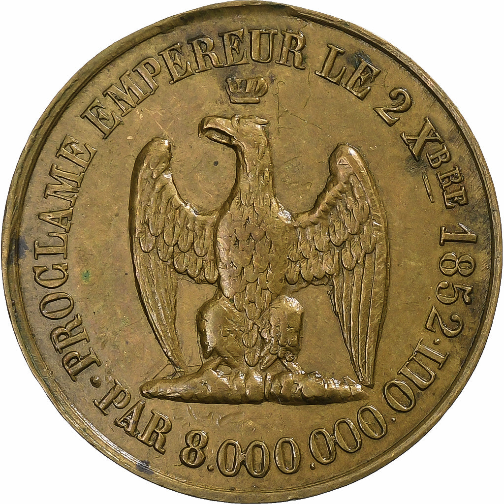 Francia, medaglia, Proclamation de Louis-Napoléon Bonaparte, 1852, Ottone, BB+
