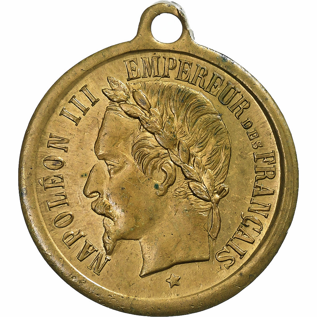 Frankreich, Medaille, Napoléon III, Elu Empereur, 1852, Messing, SS+