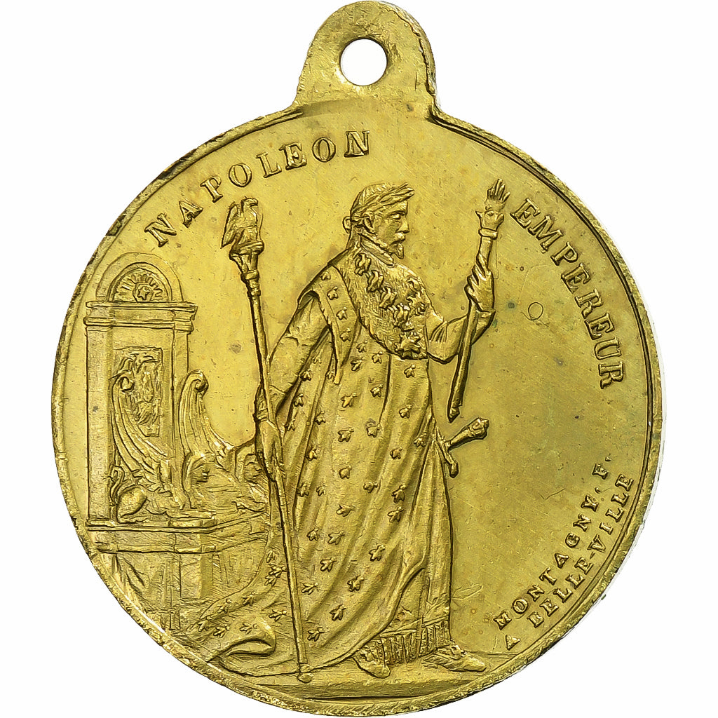 France, Medal, Proclamation de Louis-Napoléon Bonaparte, 1852, Brass, Montagny