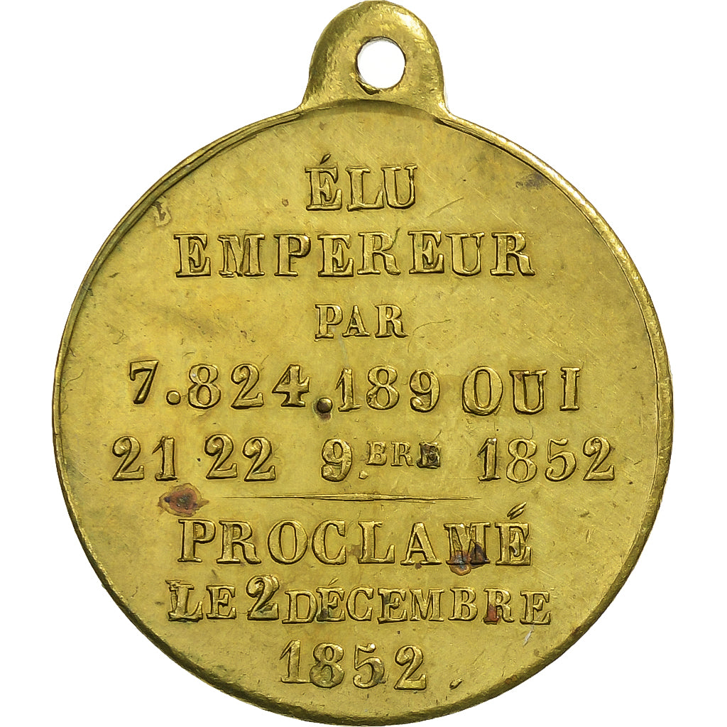 France, Medal, Proclamation de Louis-Napoléon Bonaparte, 1852, Brass, Montagny