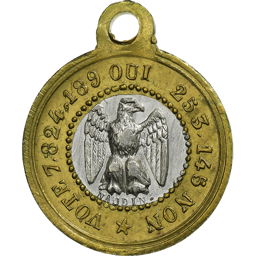 Francia, medalla, Proclamation de Louis-Napoléon Bonaparte, 1852, Bimetálico