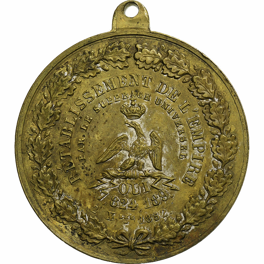 Frankreich, Medaille, Rétablissement de l'Empire par le Suffrage Universel
