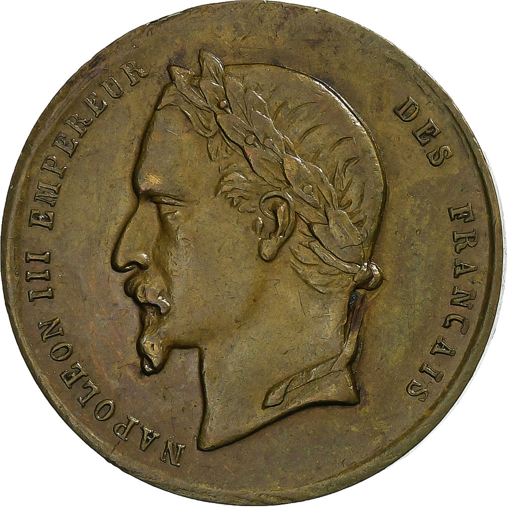 France, Medal, Napoléon III, Elu Empereur, 1852, Brass, EF(40-45)