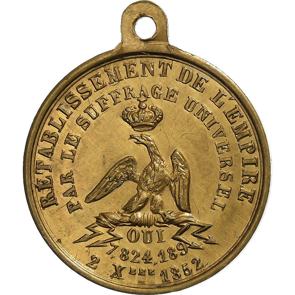 Frankreich, Medaille, Rétablissement de l'Empire par le Suffrage Universel