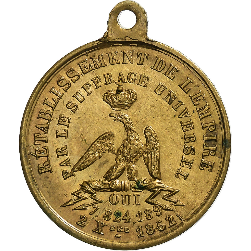 Frankreich, Medaille, Rétablissement de l'Empire par le Suffrage Universel