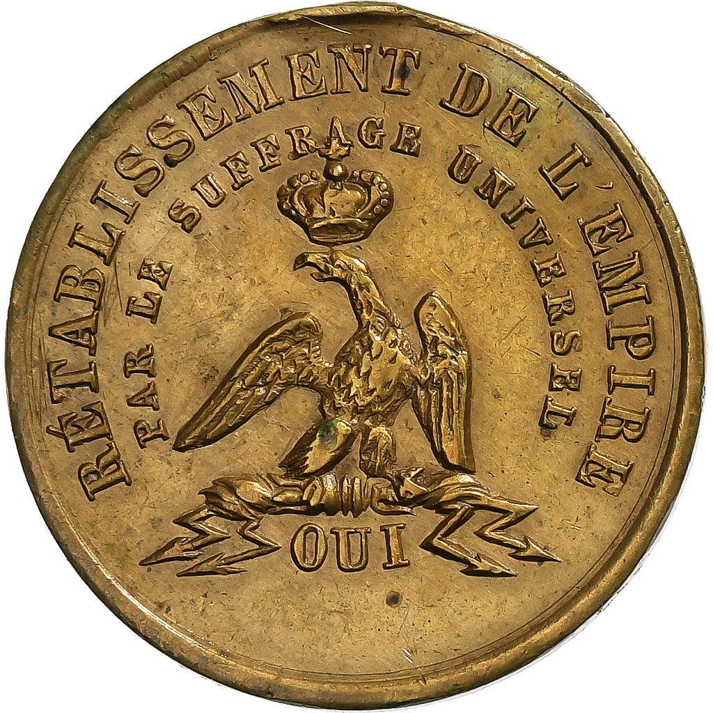 Frankreich, Medaille, Rétablissement de l'Empire par le Suffrage Universel