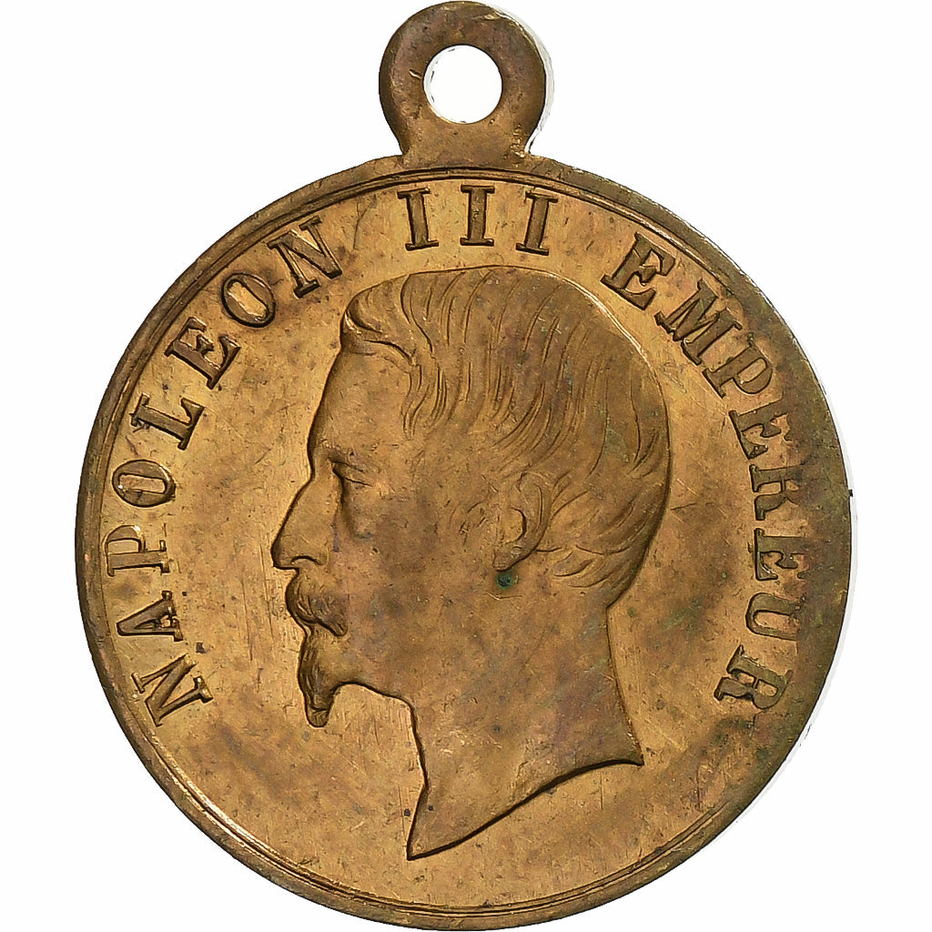 Frankrijk, Medaille, Napoléon III, Elu Empereur, 1852, Tin, ZF+