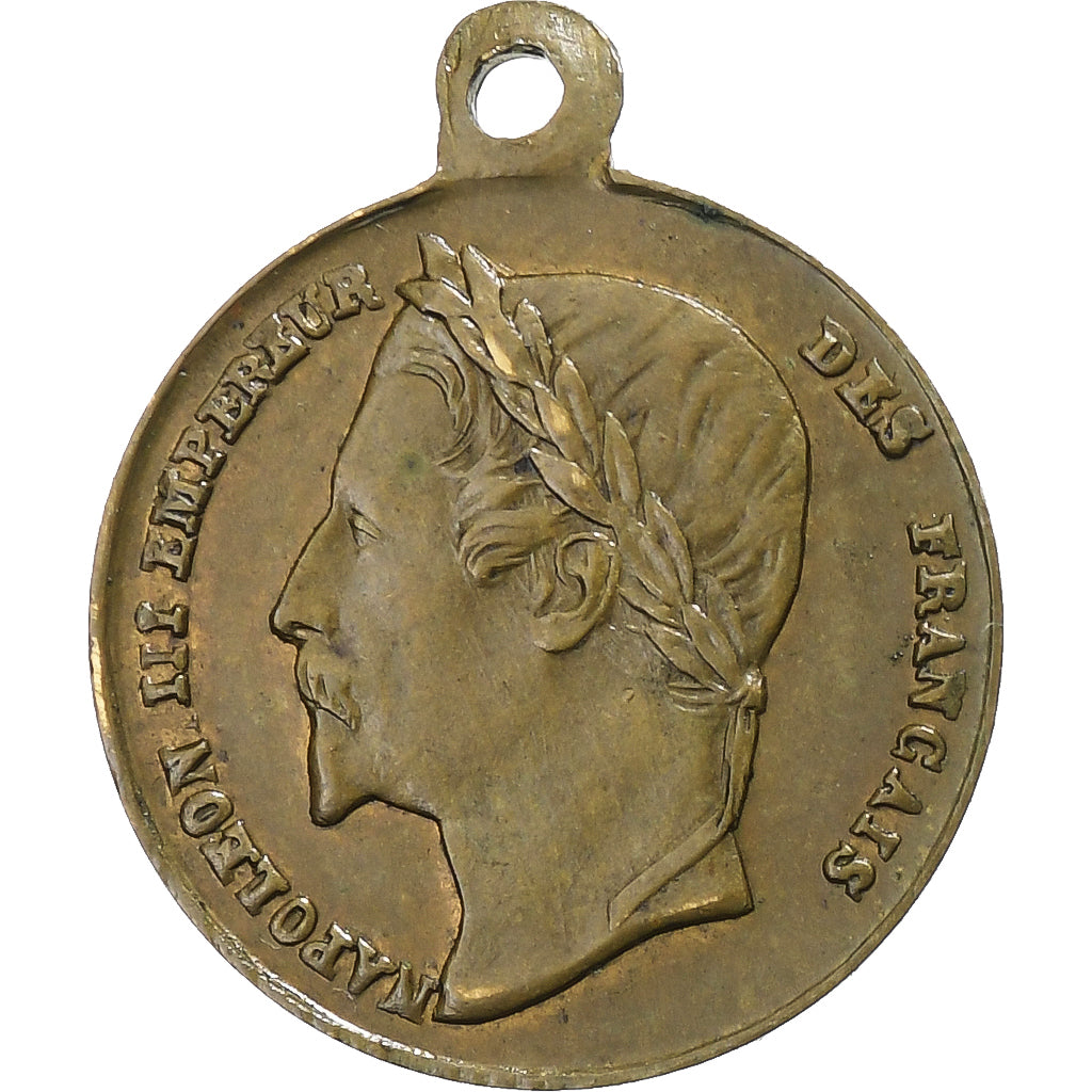 Frankrijk, Medaille, Napoléon III, Elu Empereur, 1852, Tin, ZF+
