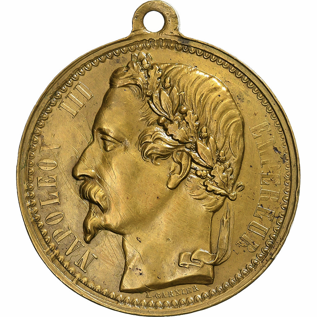 Frankrijk, Medaille, Impératrice Eugénie, Mariage Impérial, 1853, Tin