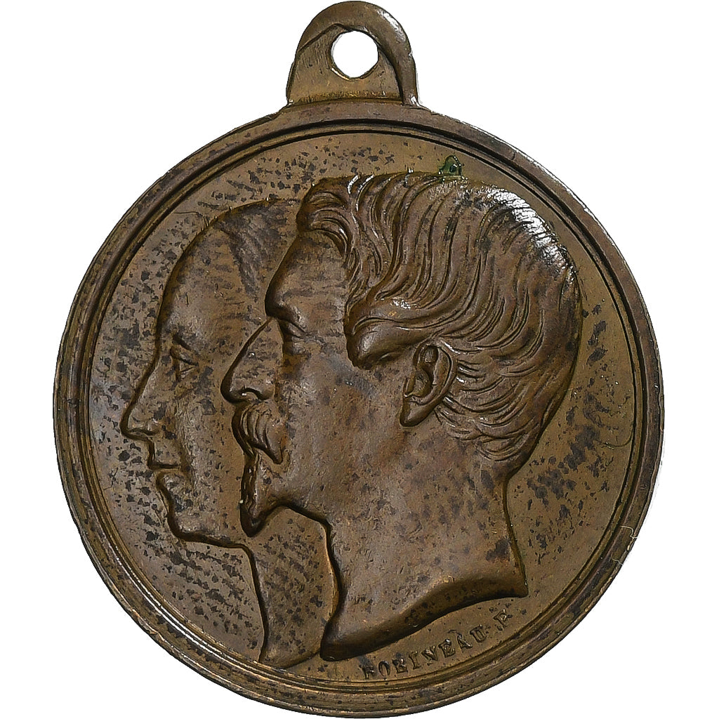 Francia, medalla, Napoléon III, Mariage Impérial, 1853, Cobre, EBC