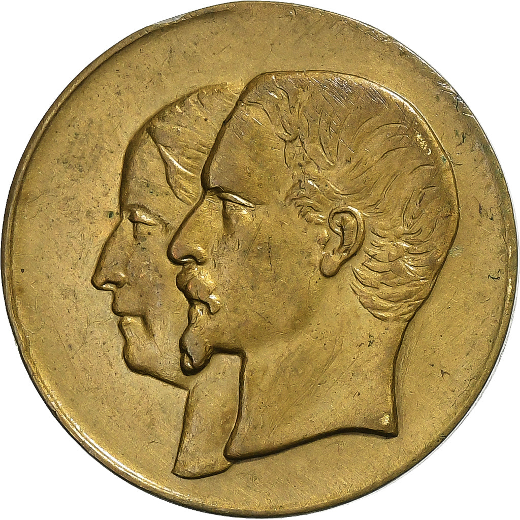 Frankreich, Medaille, Napoléon III, Mariage Impérial, 1853, Messing, SS+