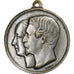 France, Medal, Napoléon III, Mariage Impérial, 1853, Silvered Brass, Robineau