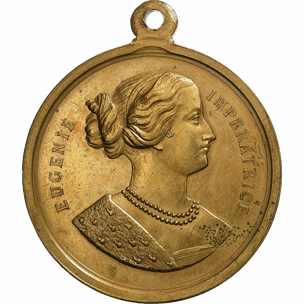 Frankreich, Medaille, Napoléon III, Mariage Impérial, 1853, Messing, Trotin